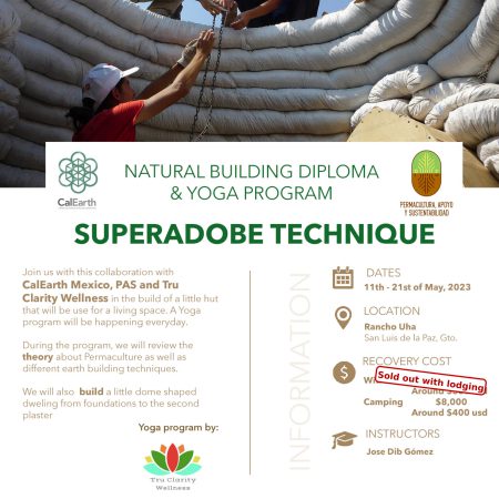 Diplomado de Construcción con Superadobe & Programa de Yoga